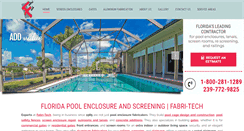 Desktop Screenshot of fabritechscreens.com
